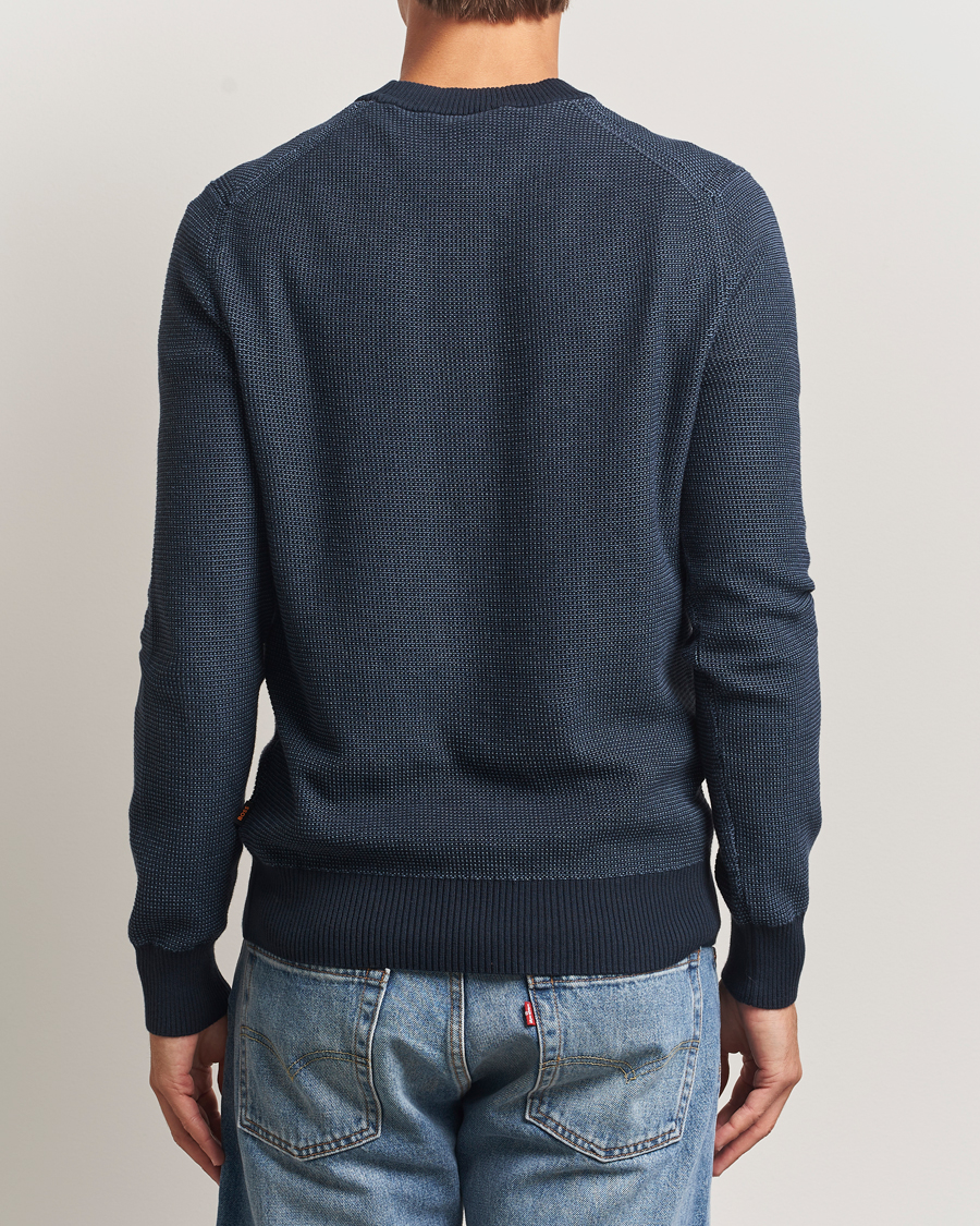 Herr | Tröjor | BOSS ORANGE | Klapok Knitted Crew Neck Sweater Dark Blue