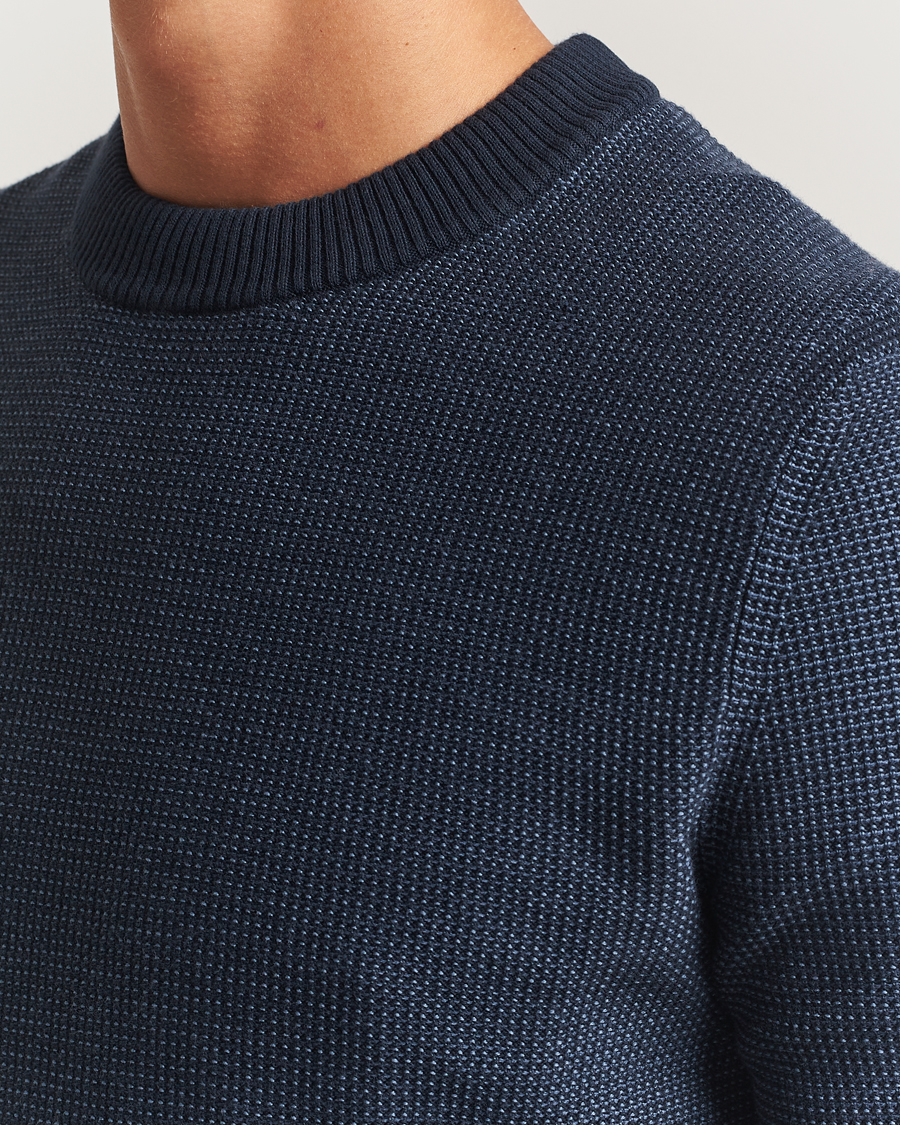 Herr | Tröjor | BOSS ORANGE | Klapok Knitted Crew Neck Sweater Dark Blue