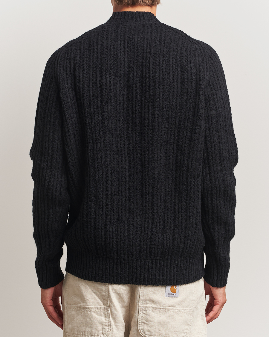 Herr | Tröjor | BOSS ORANGE | Kortho Wool Knitted Cardigan Black