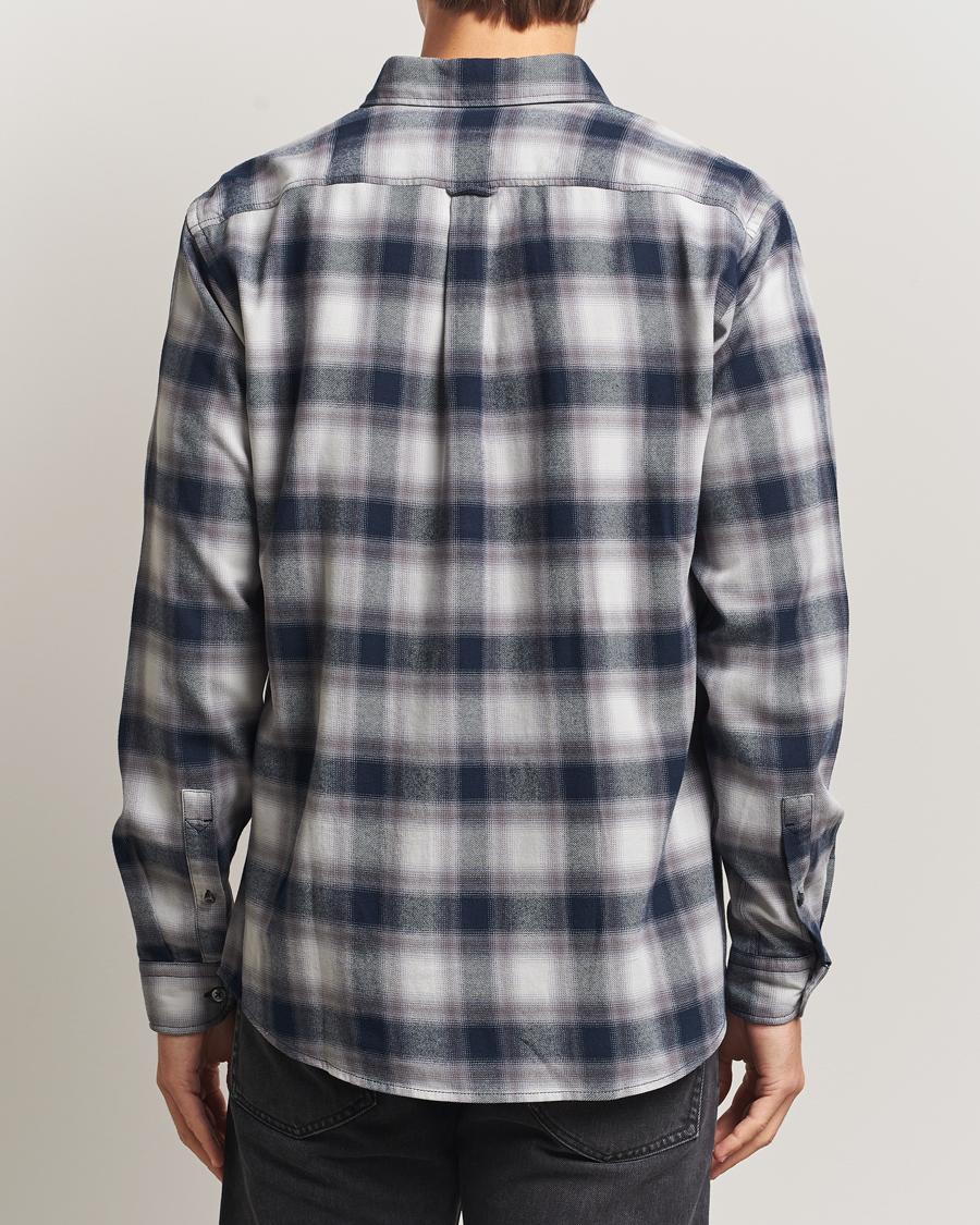 Herr | Skjortor | BOSS ORANGE | Rickert Brushed Cotton Checked Shirt Open Grey