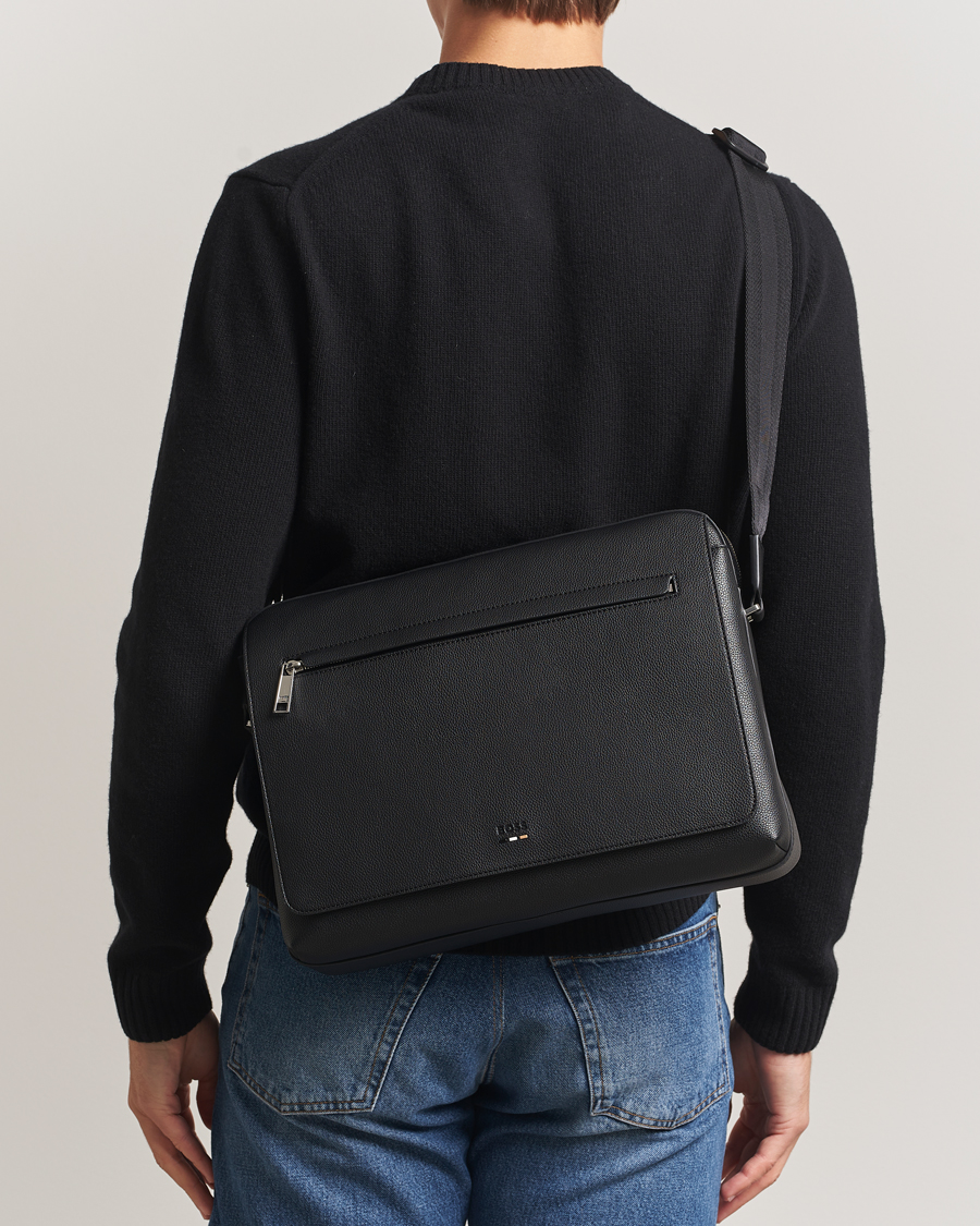 Herr | Väskor | BOSS BLACK | Ray Flap Messenger Bag Black