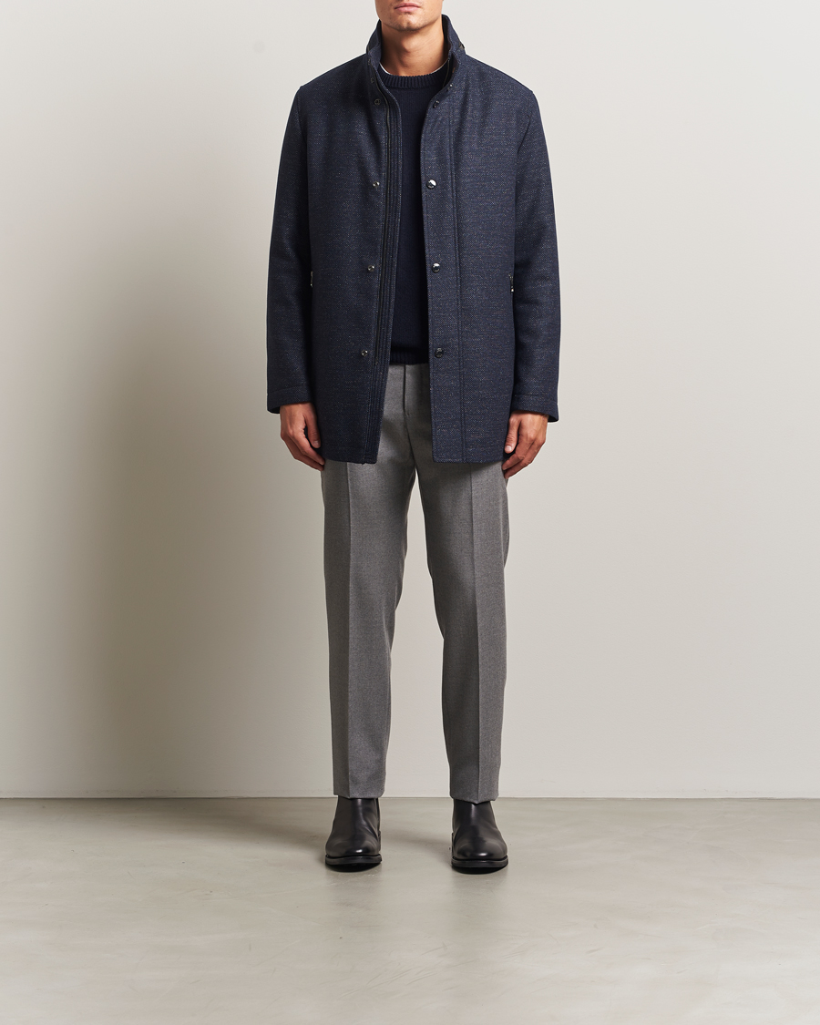 Herr | Jackor | BOSS BLACK | Camron Wool Coat Dark Blue