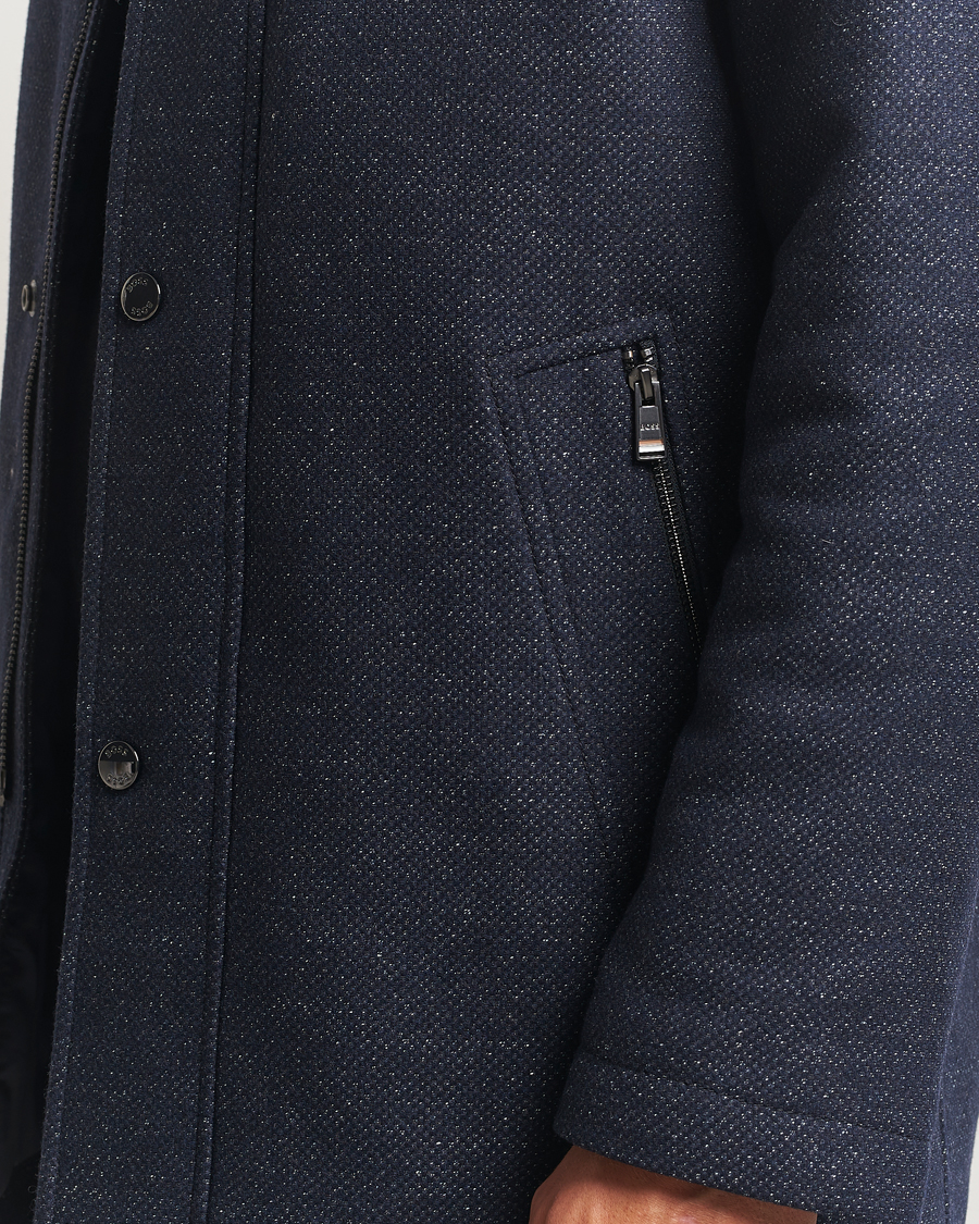Herr | Jackor | BOSS BLACK | Camron Wool Coat Dark Blue