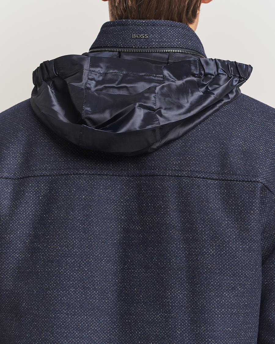 Herr | Jackor | BOSS BLACK | Camron Wool Coat Dark Blue