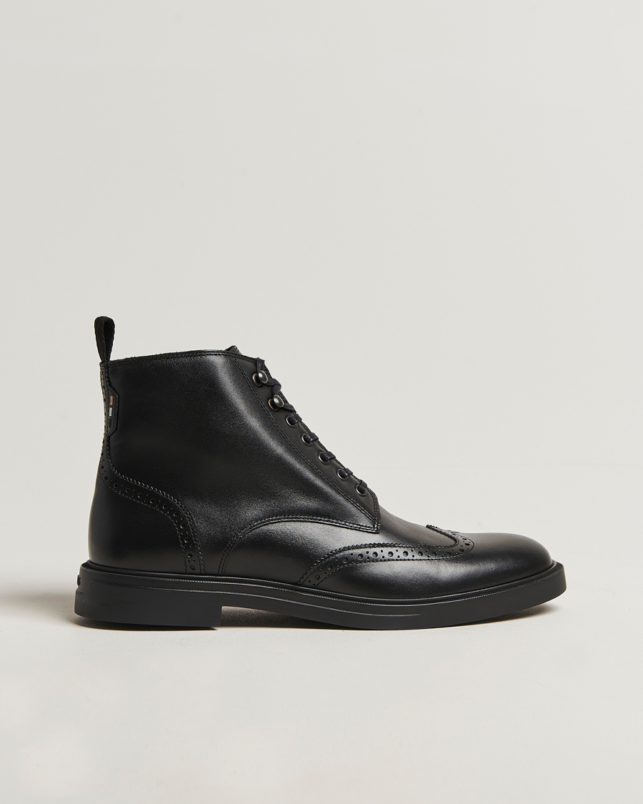 Herr | Kängor | BOSS BLACK | Calev Leather Brogue Boot Black
