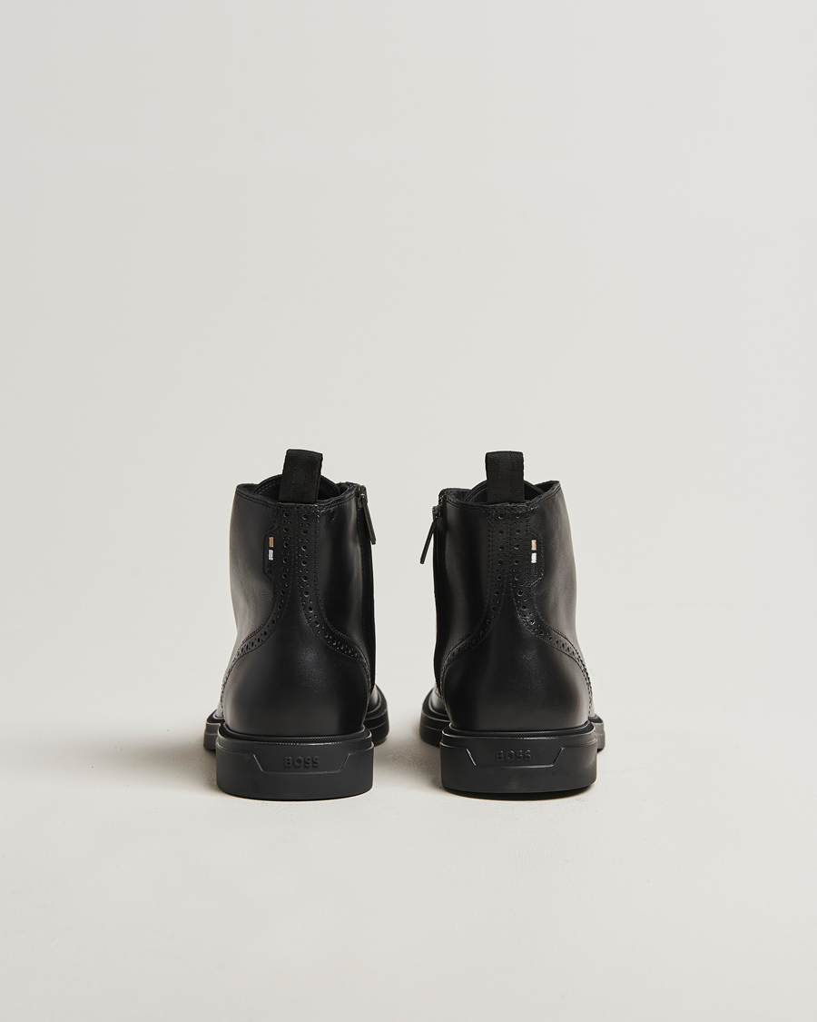 Herr | Kängor | BOSS BLACK | Calev Leather Brogue Boot Black