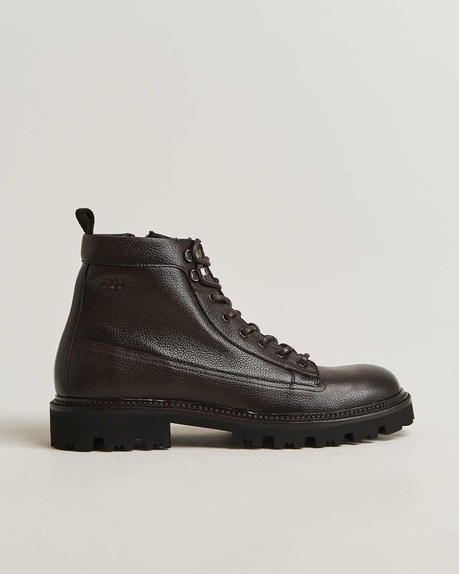 Herr | Kängor | BOSS BLACK | Julyo Leather Boot Dark Brown