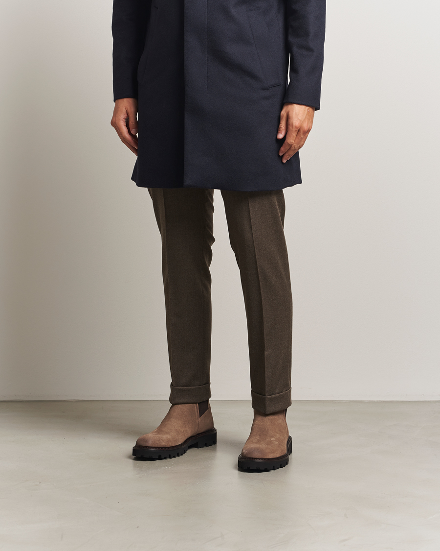 Herr | Kängor | BOSS BLACK | Julyo Suede Chelsea Boot Medium Beige