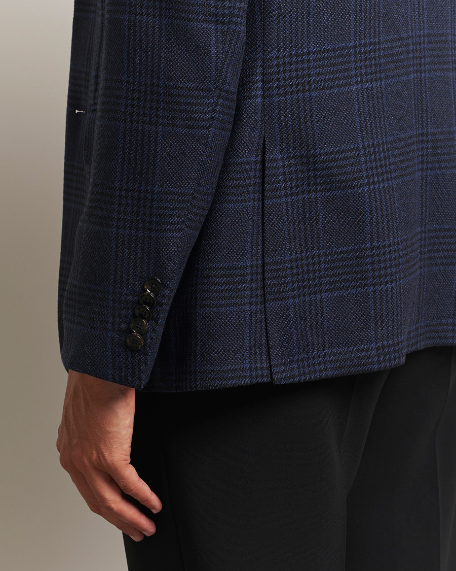 Herr | Kavajer | BOSS CAMEL | Jeff Wool Checked Blazer Dark Blue