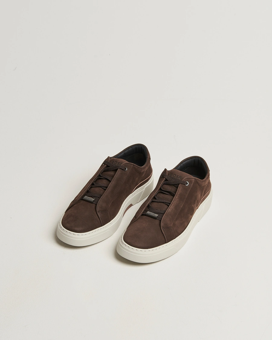 Herr | Sneakers | BOSS CAMEL | Gary Nubuck Sneaker Dark Brown