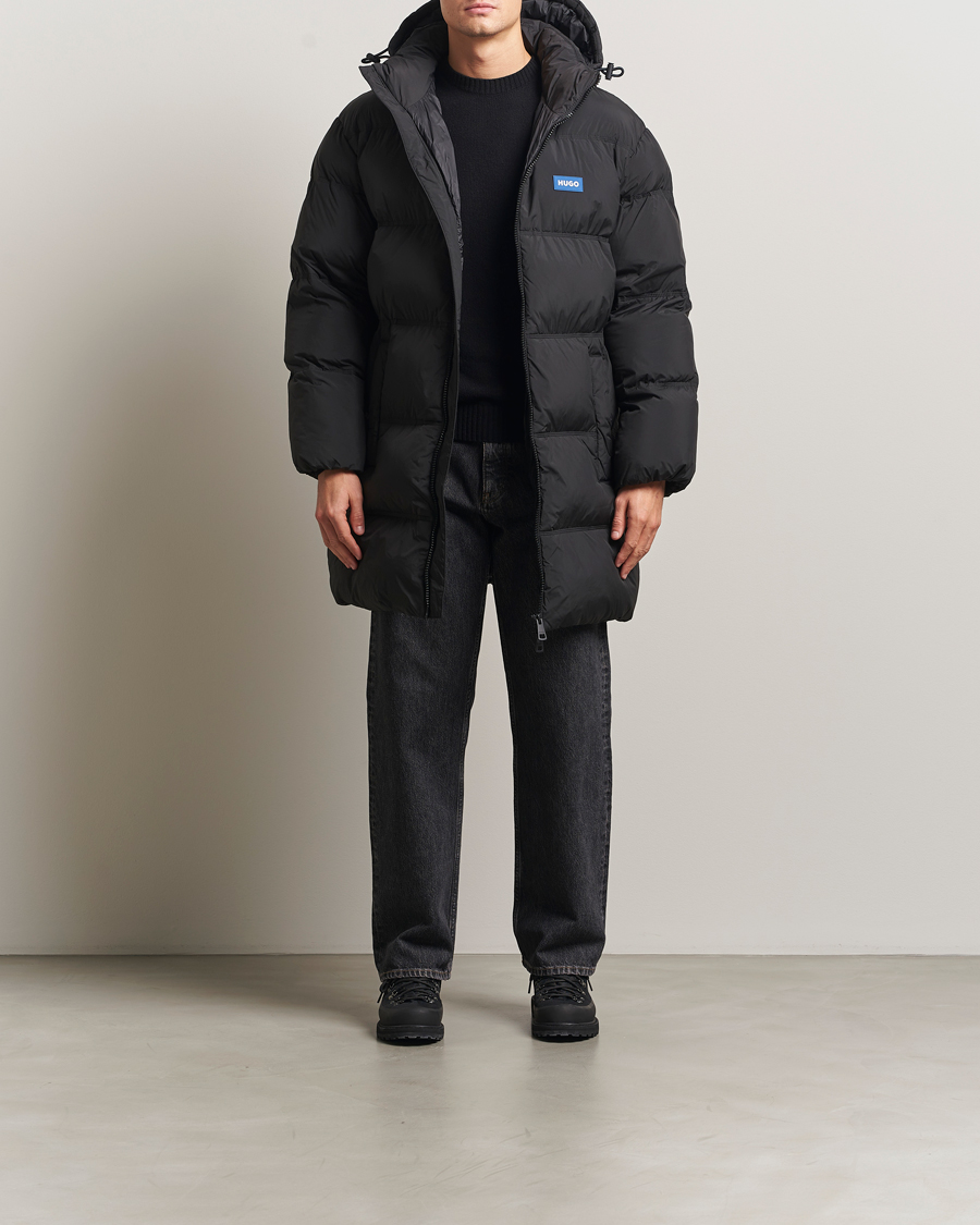 Herr | Jackor | HUGO | Bodi Hooded Puffer Parka Black