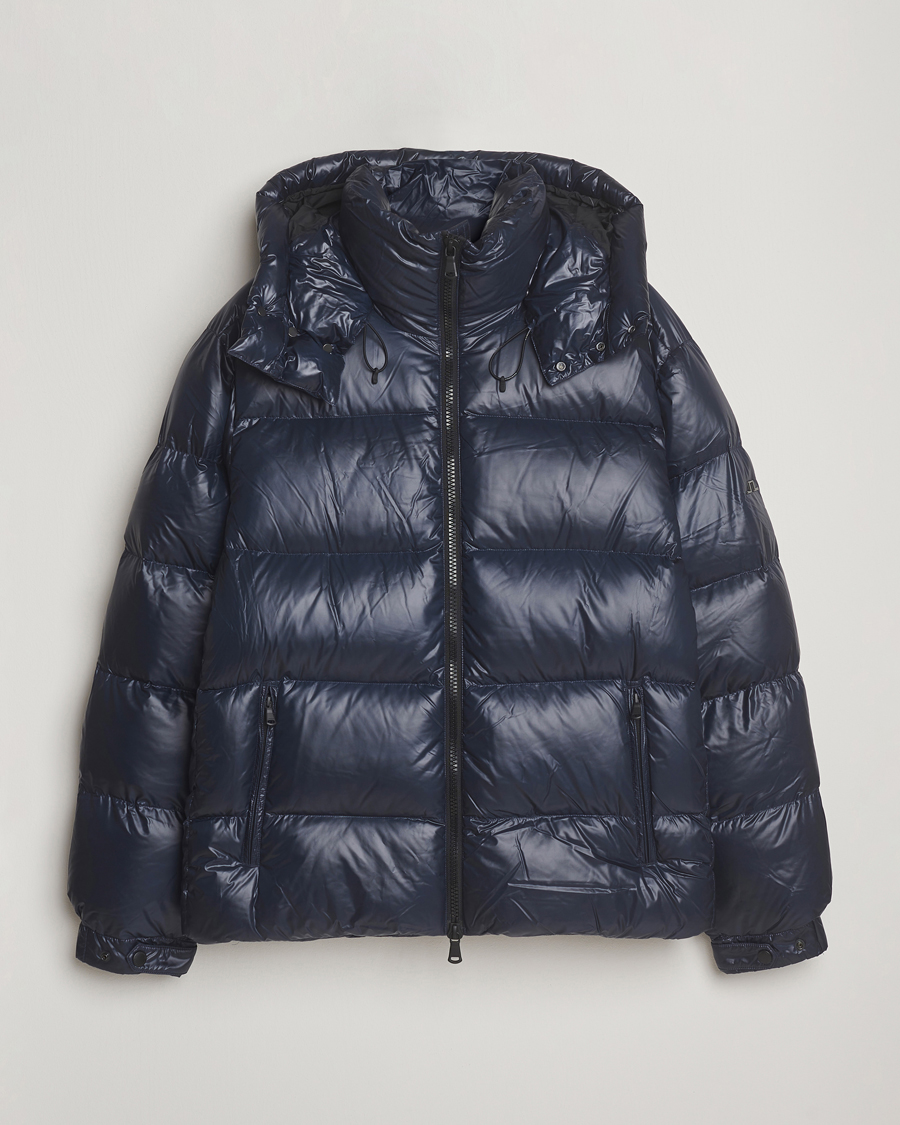 Herr | Jackor | J.Lindeberg | Creek Down Hooded Jacket Navy