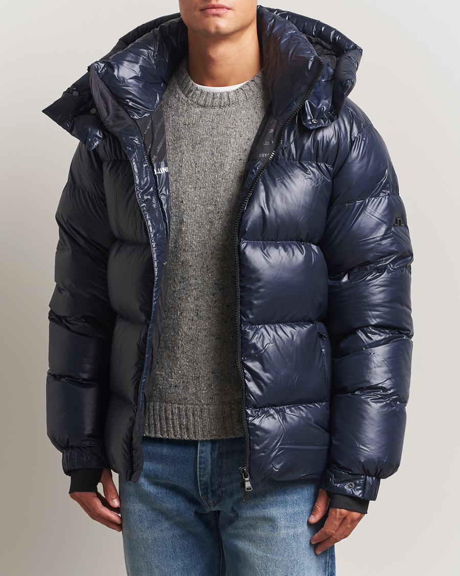 Herr | Jackor | J.Lindeberg | Creek Down Hooded Jacket Navy