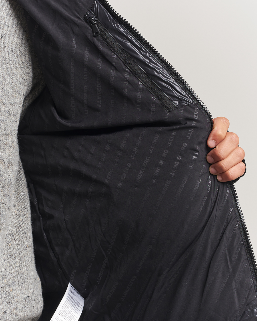 Herr | Jackor | J.Lindeberg | Creek Down Hooded Jacket Black