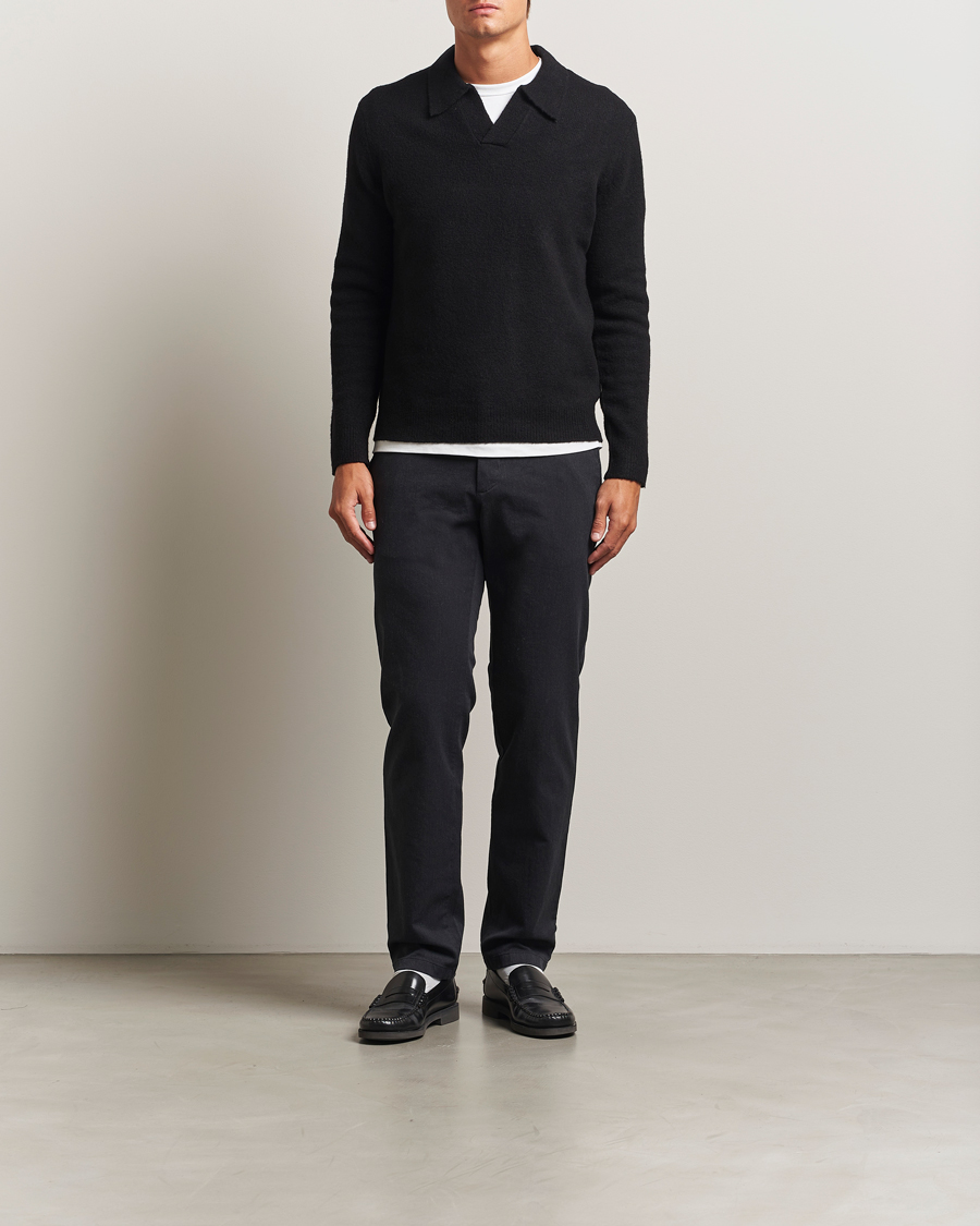 Herr | Byxor | J.Lindeberg | Ched Flannel Twill Pants Dark Grey Melange