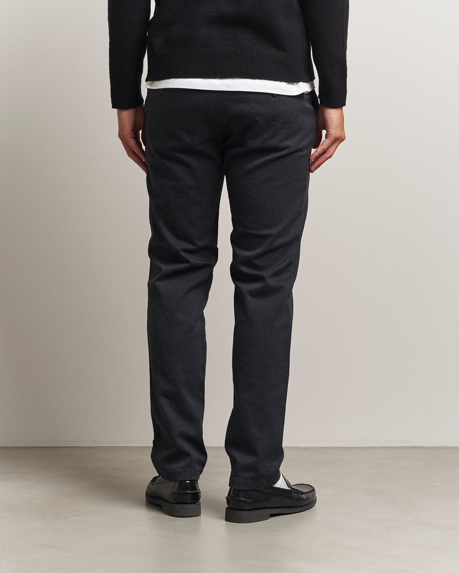 Herr | Byxor | J.Lindeberg | Ched Flannel Twill Pants Dark Grey Melange