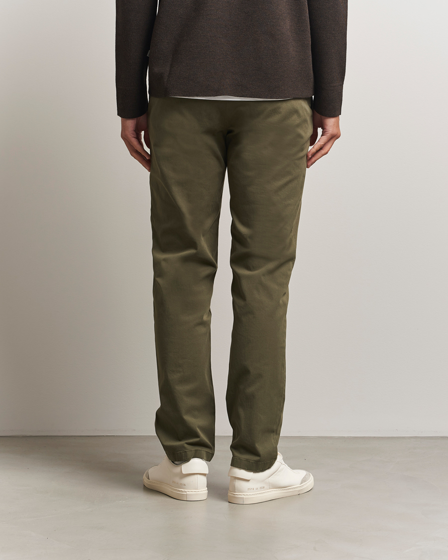 Herr | Byxor | J.Lindeberg | Ched Cotton Stretch Chinos Forest Green