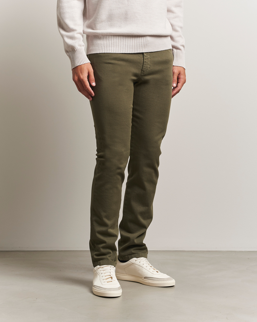 Herr | Jeans | J.Lindeberg | Jax Left Hand Twill Jeans Forest Green