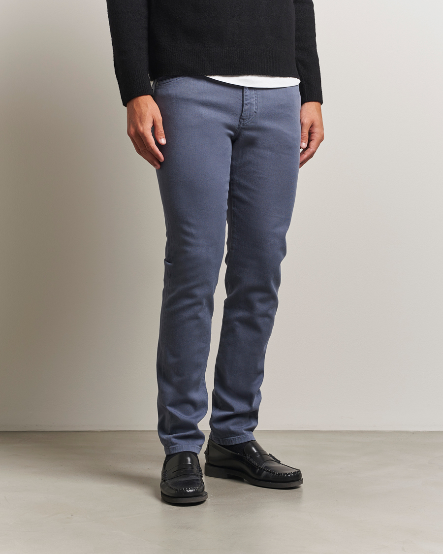 Herr | Jeans | J.Lindeberg | Jax Left Hand Twill Jeans Vintage Indigo