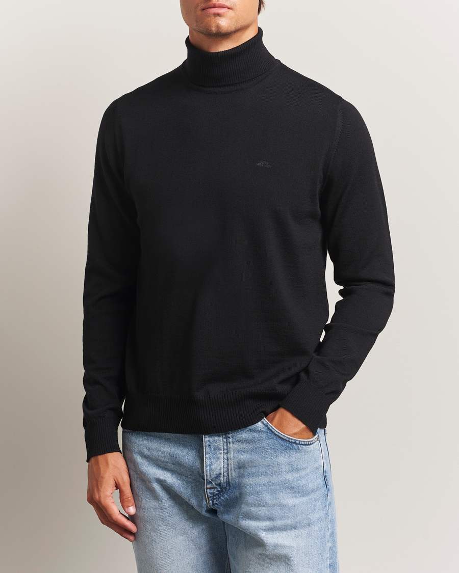 Herr | Tröjor | J.Lindeberg | Kaden Merino Turtleneck Black