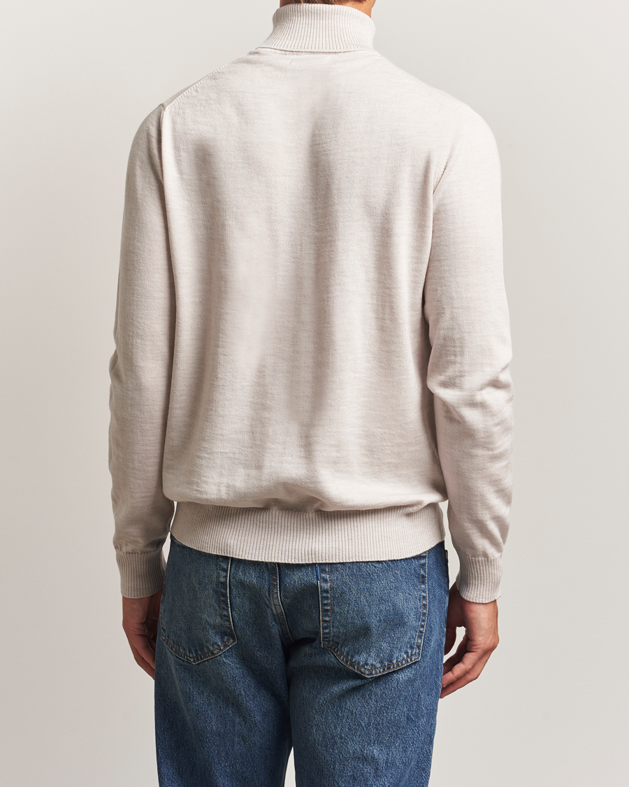 Herr | Tröjor | J.Lindeberg | Kaden Merino Turtleneck Moonbeam Melange