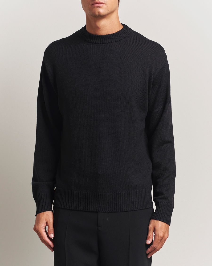 Herr | Tröjor | J.Lindeberg | Kino Merino Crew Neck Black