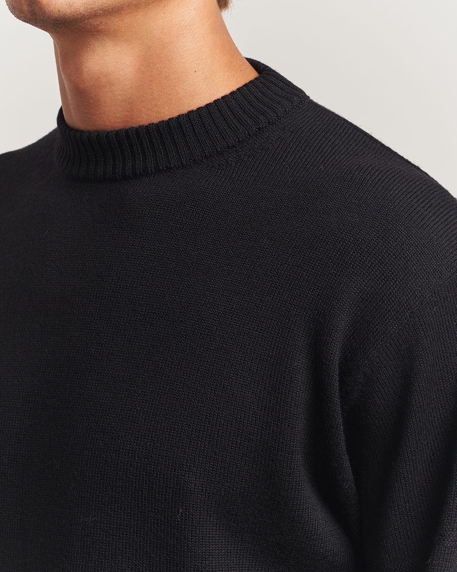 Herr | Tröjor | J.Lindeberg | Kino Merino Crew Neck Black