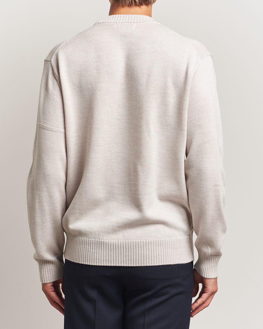 Herr | Tröjor | J.Lindeberg | Kino Merino Crew Neck Moonbeam Melange