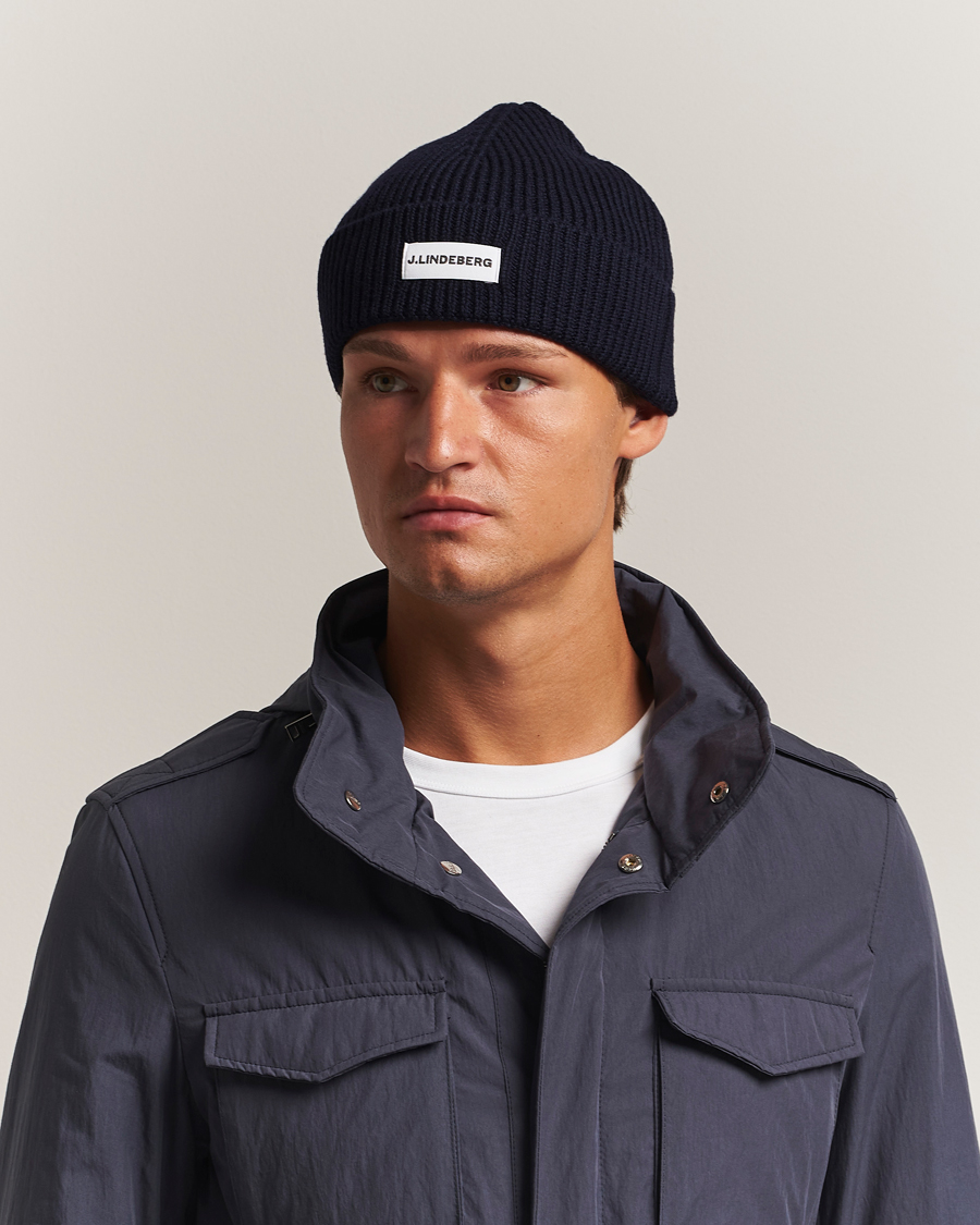Herr | Mössor | J.Lindeberg | Juan Merino Beanie Navy