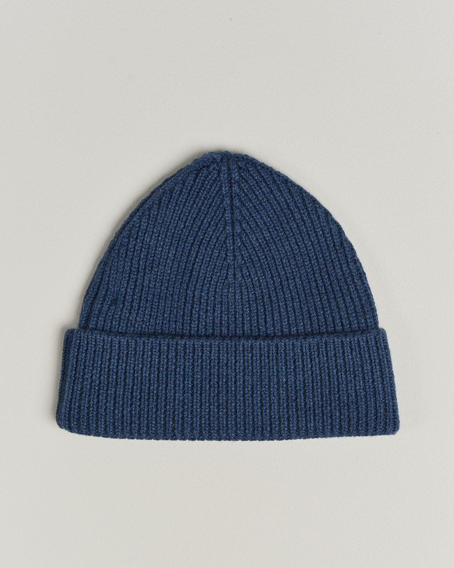 Herr | Mössor | J.Lindeberg | Juan Merino Beanie Vintage Indigo