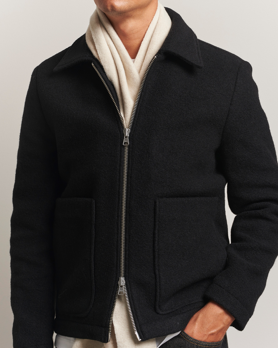 Herr | Halsdukar | J.Lindeberg | Champ Wool Doublefaced Scarf Moonbeam