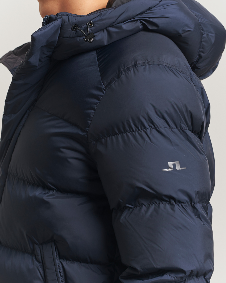 Herr | Jackor | J.Lindeberg | Padded Hooded Jacket Navy