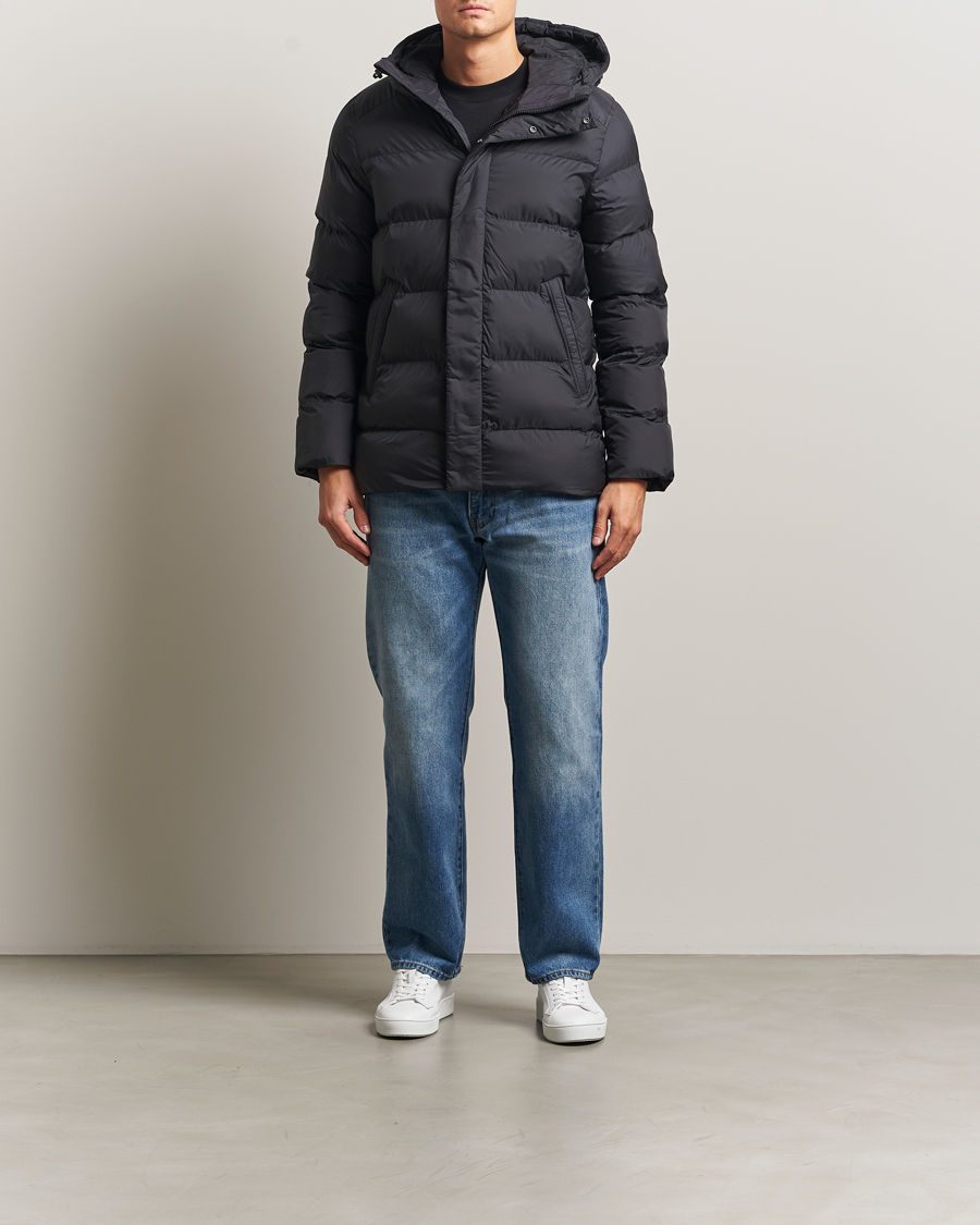 Herr | Jackor | J.Lindeberg | Padded Hooded Jacket Black