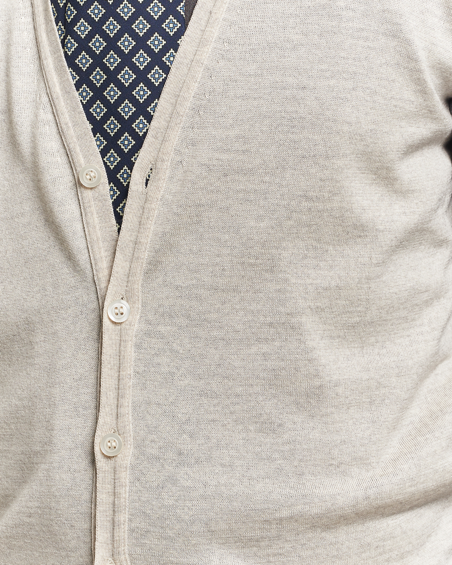 Herr | Tröjor | John Smedley | Huntswood Slim Fit Waistcoat Grey Fleece