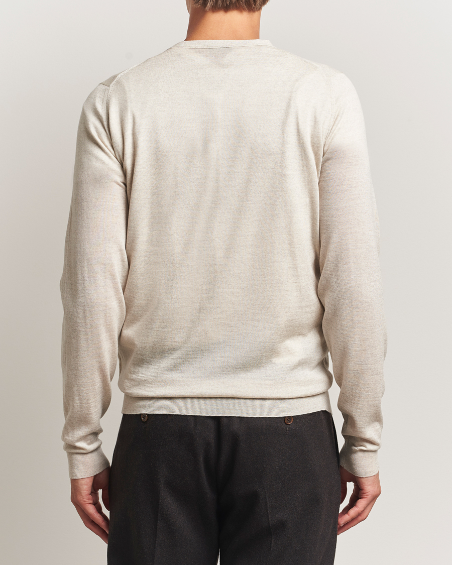 Herr | Tröjor | John Smedley | Petworth Extra Fine Merino Cardigan Grey Fleece