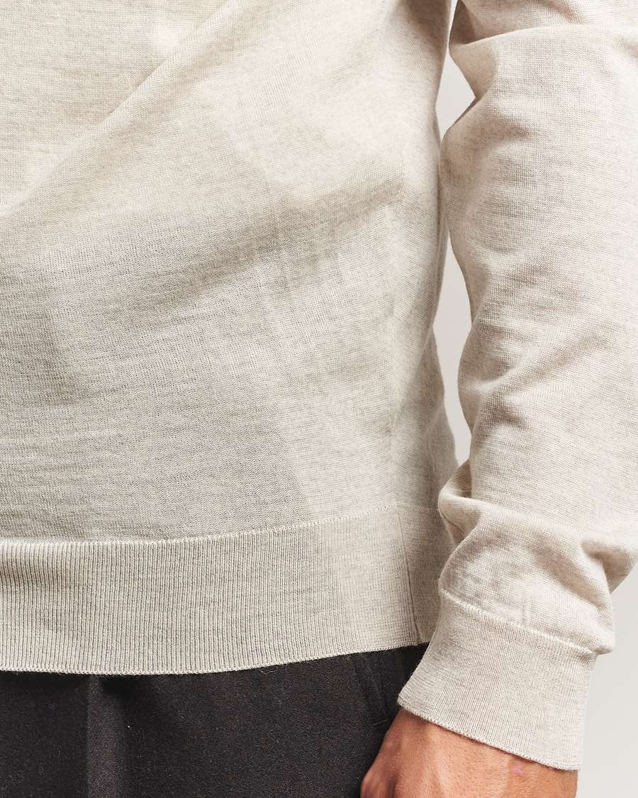 Herr | Tröjor | John Smedley | Petworth Extra Fine Merino Cardigan Grey Fleece