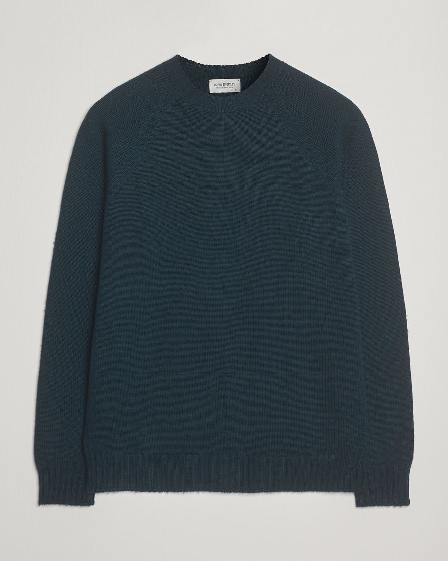 Herr | Tröjor | John Smedley | Denver Extra Fine Merino Crew Neck Richardson Green