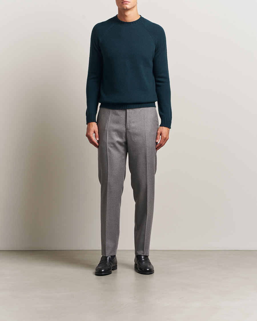 Herr | Tröjor | John Smedley | Denver Extra Fine Merino Crew Neck Richardson Green