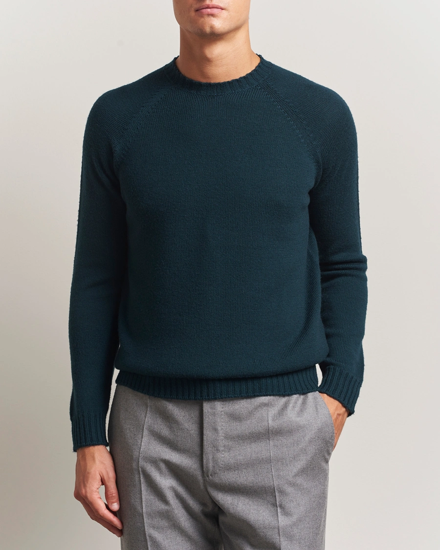 Herr | Tröjor | John Smedley | Denver Extra Fine Merino Crew Neck Richardson Green