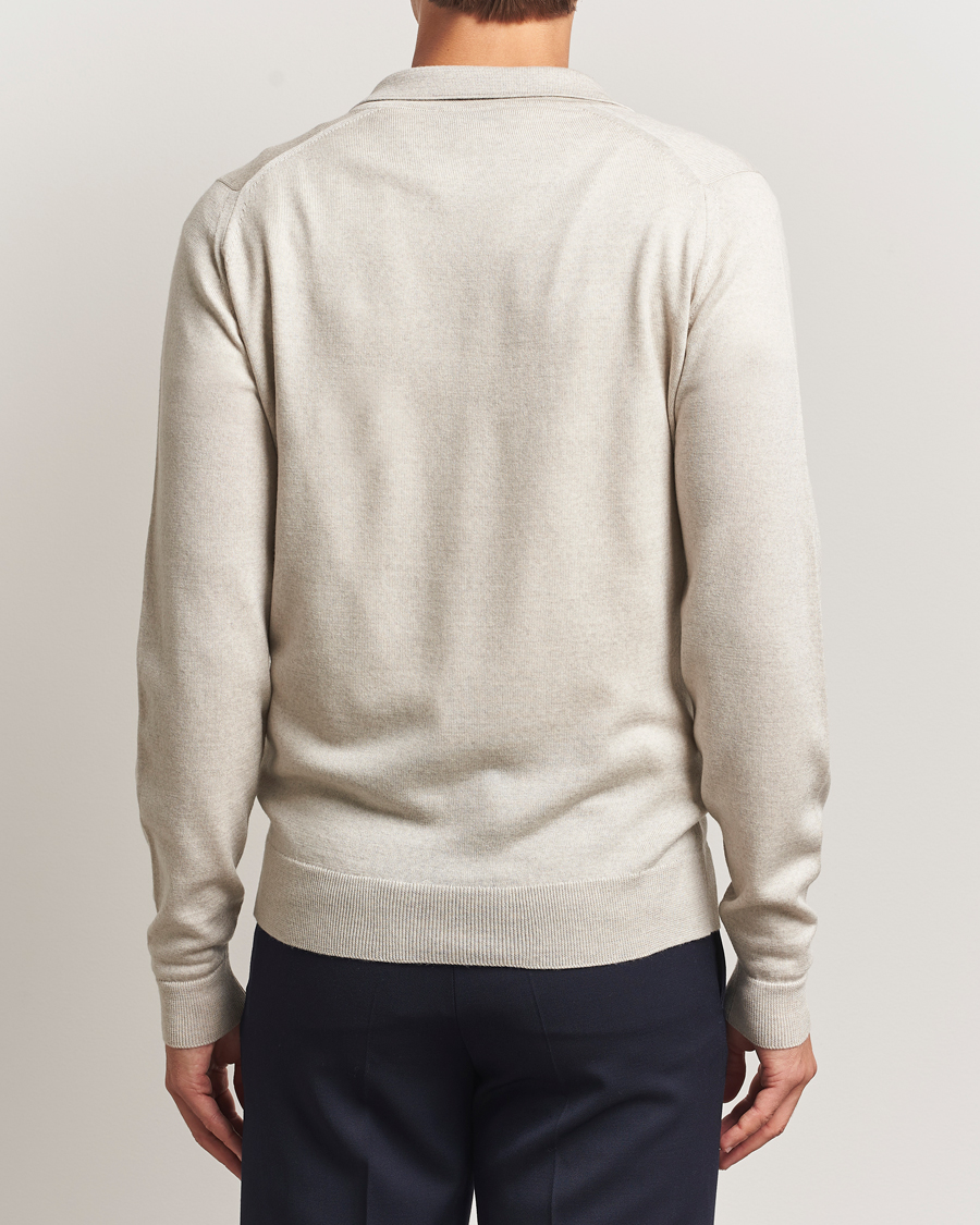 Herr | Tröjor | John Smedley | Alston Extra Fine Merino Full Zip Grey Fleece