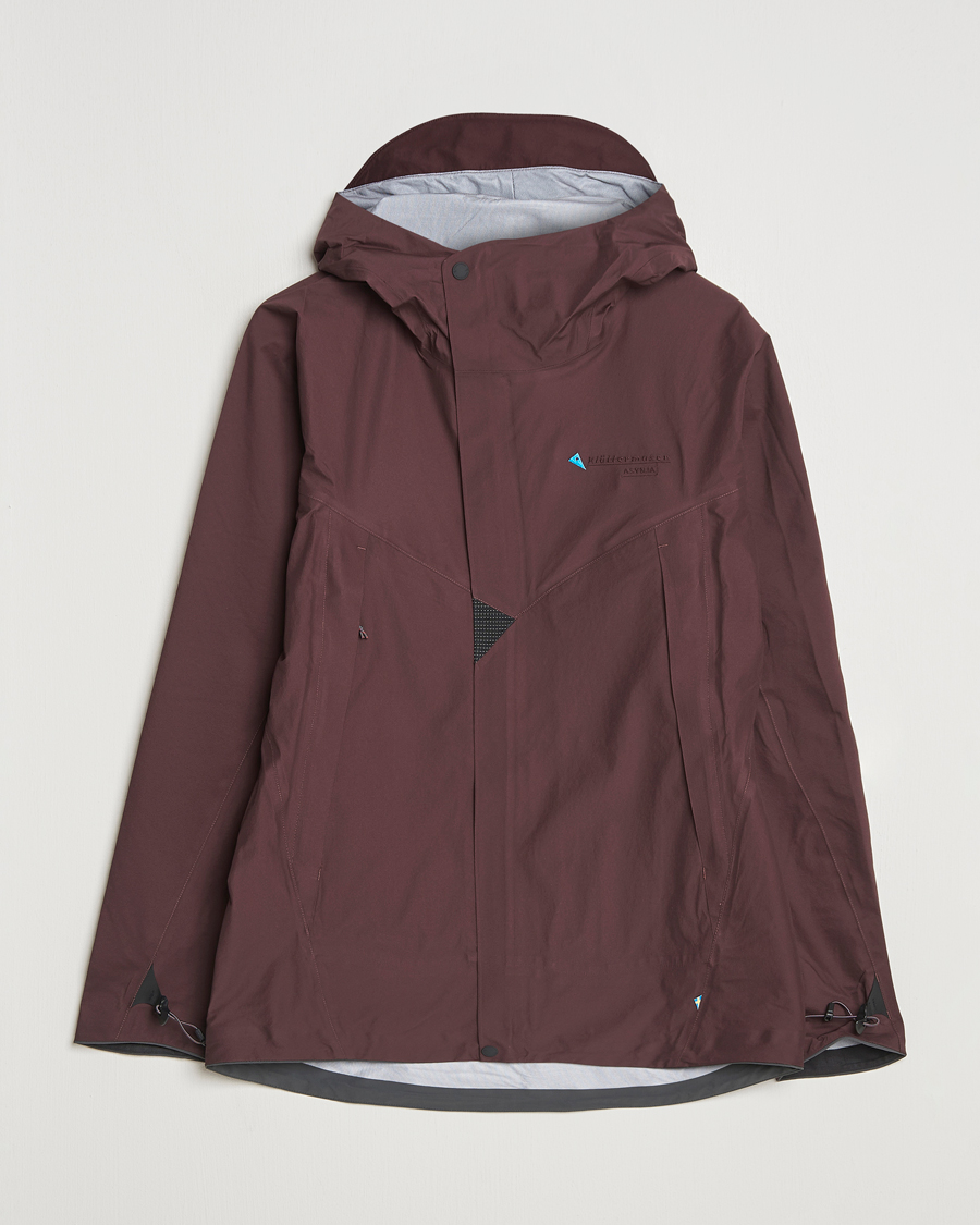 Herr | Jackor | Klättermusen | Asynja Lightweight Waterproof Jacket Amanth Red