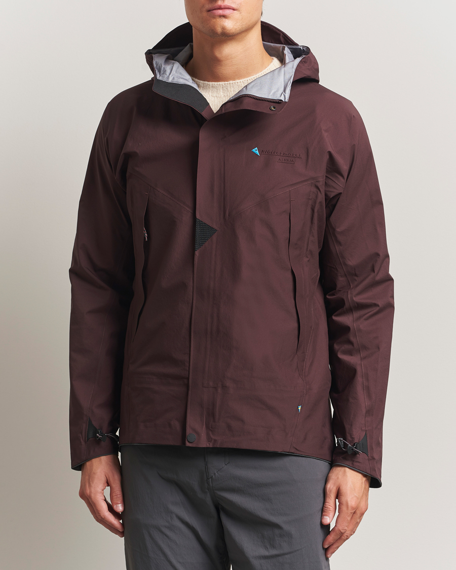 Herr | Jackor | Klättermusen | Asynja Lightweight Waterproof Jacket Amanth Red