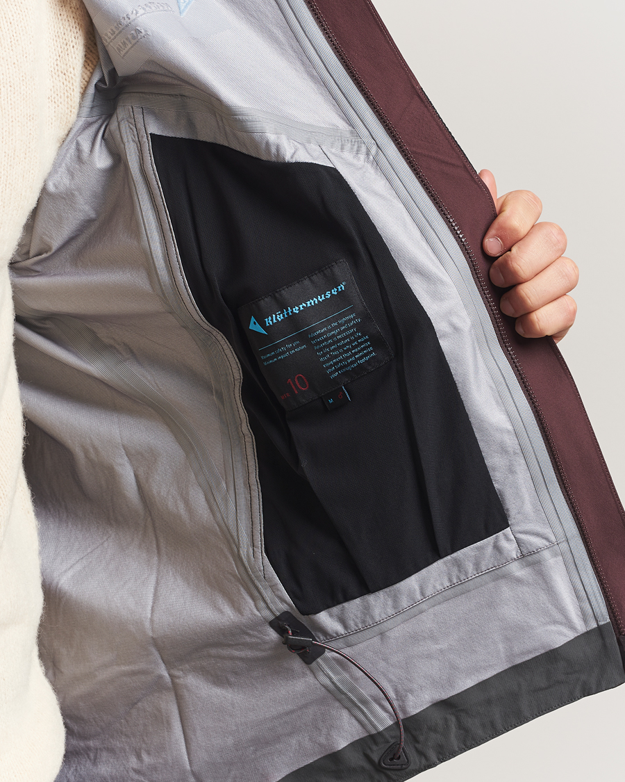 Herr | Jackor | Klättermusen | Asynja Lightweight Waterproof Jacket Amanth Red