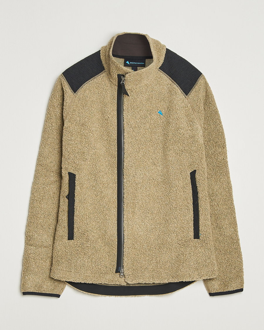 Herr | Tröjor | Klättermusen | Skoll Wool Fleece Jacket Silver Green