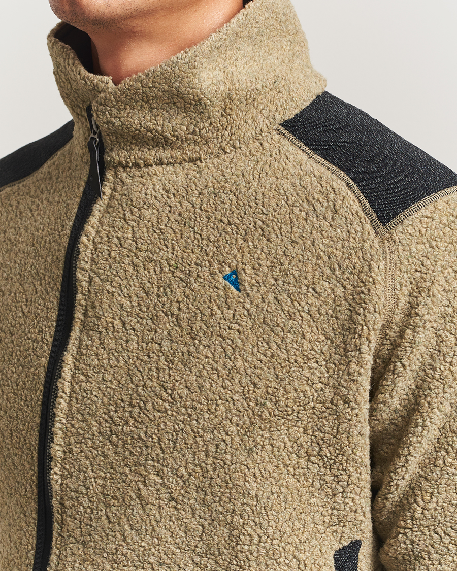 Herr | Tröjor | Klättermusen | Skoll Wool Fleece Jacket Silver Green