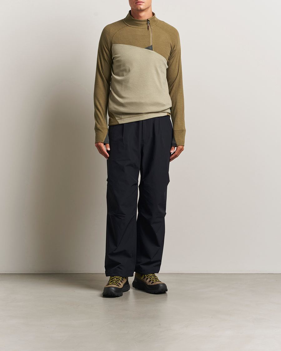 Herr | Tröjor | Klättermusen | Huge Half Zip Sweater Silver Green Olive