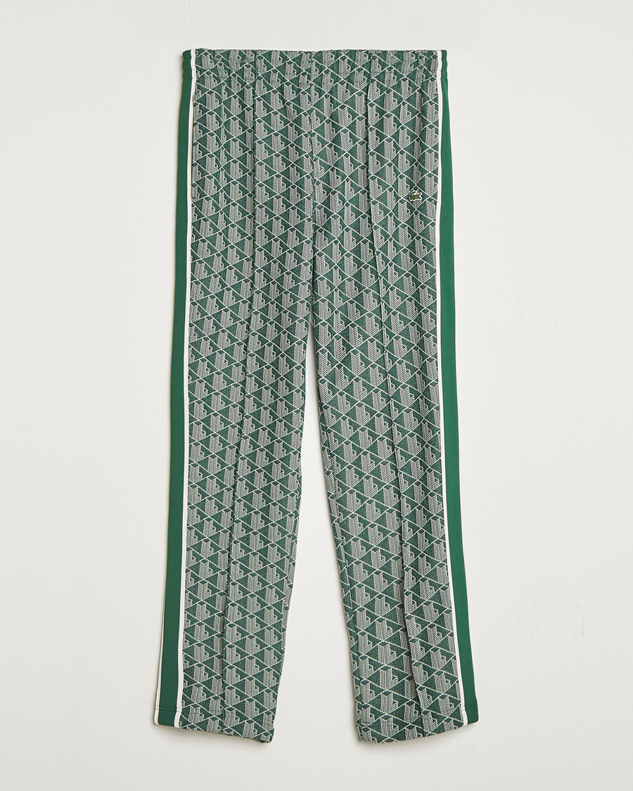 Herr | Byxor | Lacoste | Monogram Track Pants Green/Sinople