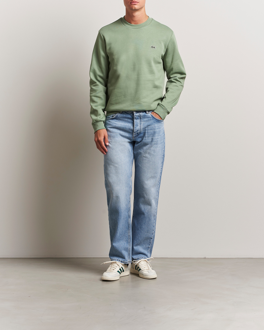 Herr | Tröjor | Lacoste | Crew Neck Sweatshirt Thyme Green