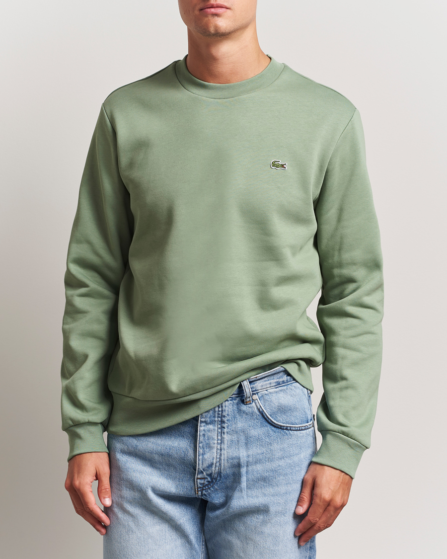 Herr | Tröjor | Lacoste | Crew Neck Sweatshirt Thyme Green