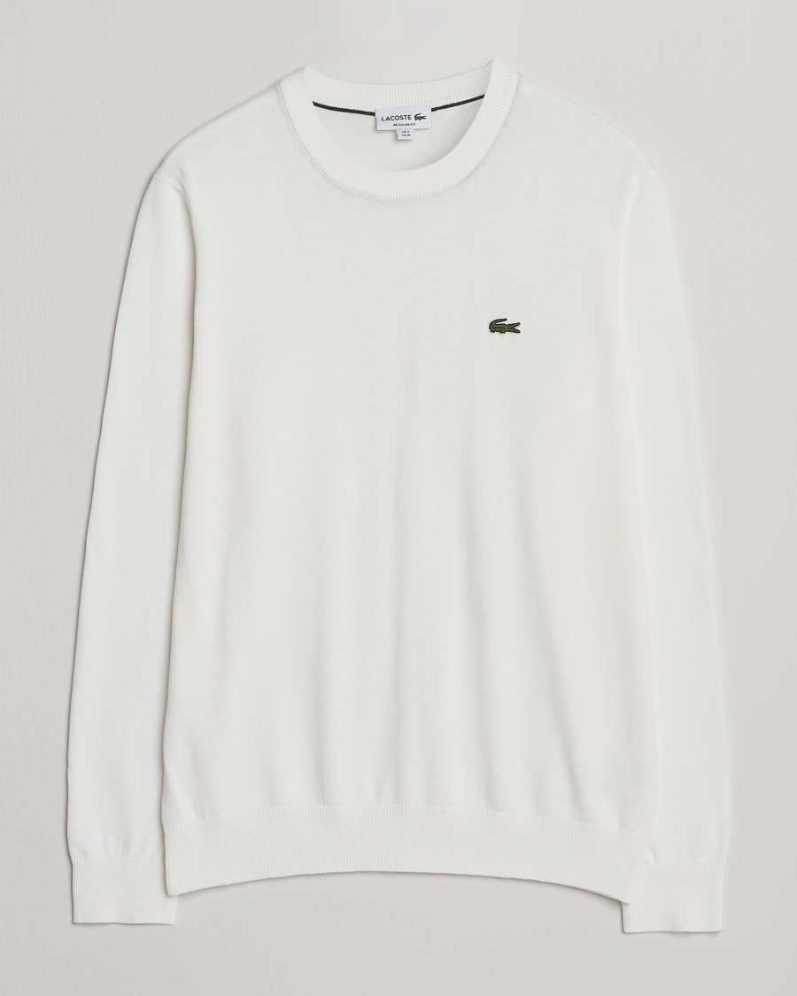 Herr | Tröjor | Lacoste | Cotton Knitted Sweater Flour
